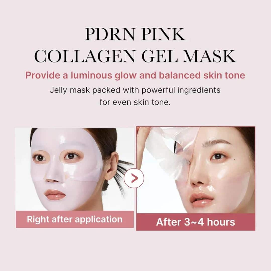 Medicube PDRN Pink Collagen Gel Mask – 4-Pack