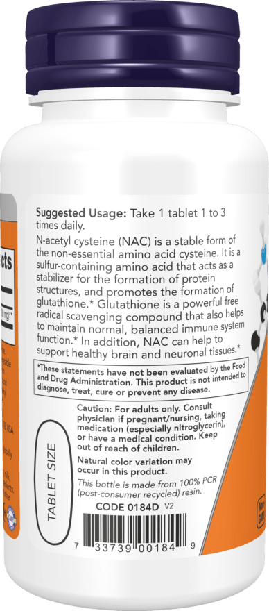 NAC 1000 mg 120 Tablets – N-Acetyl Cysteine Supplement