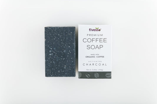 Activated Charcoal & Coffee Exfoliating Soap Bar – 3.65 oz