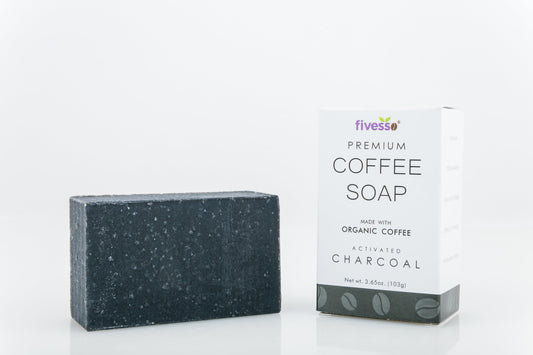Activated Charcoal & Coffee Exfoliating Soap Bar – 3.65 oz