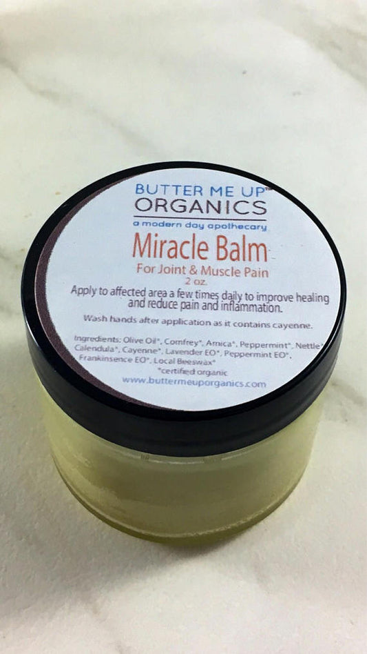 Organic Herbal Pain Balm – Muscle & Joint Relief Salve